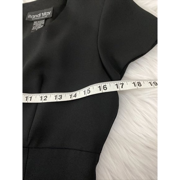 Randi May Collection womens little black dress size 8 lined vintage fitted EUC - Picture 5 of 11